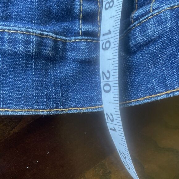 Kids True Religion Emily Blue Jean Jacket Size Large With Snap Button Closure - Picture 9 of 11